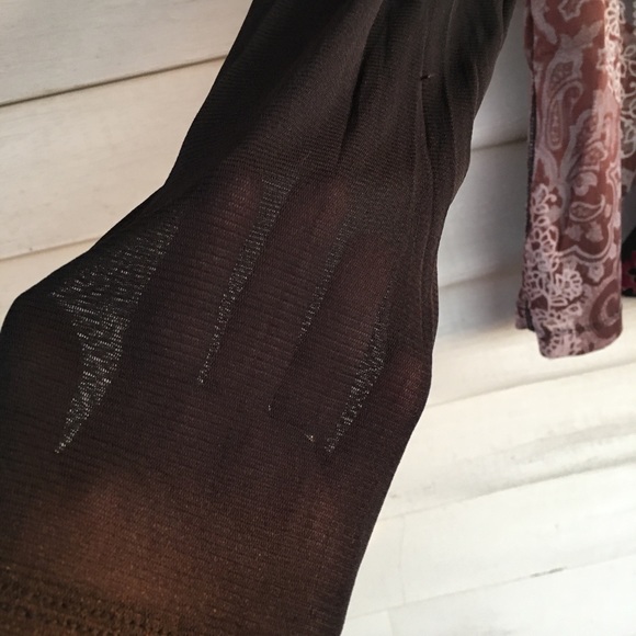 Woman’s Boho Top with long black sheer sleeves. - Picture 7 of 11